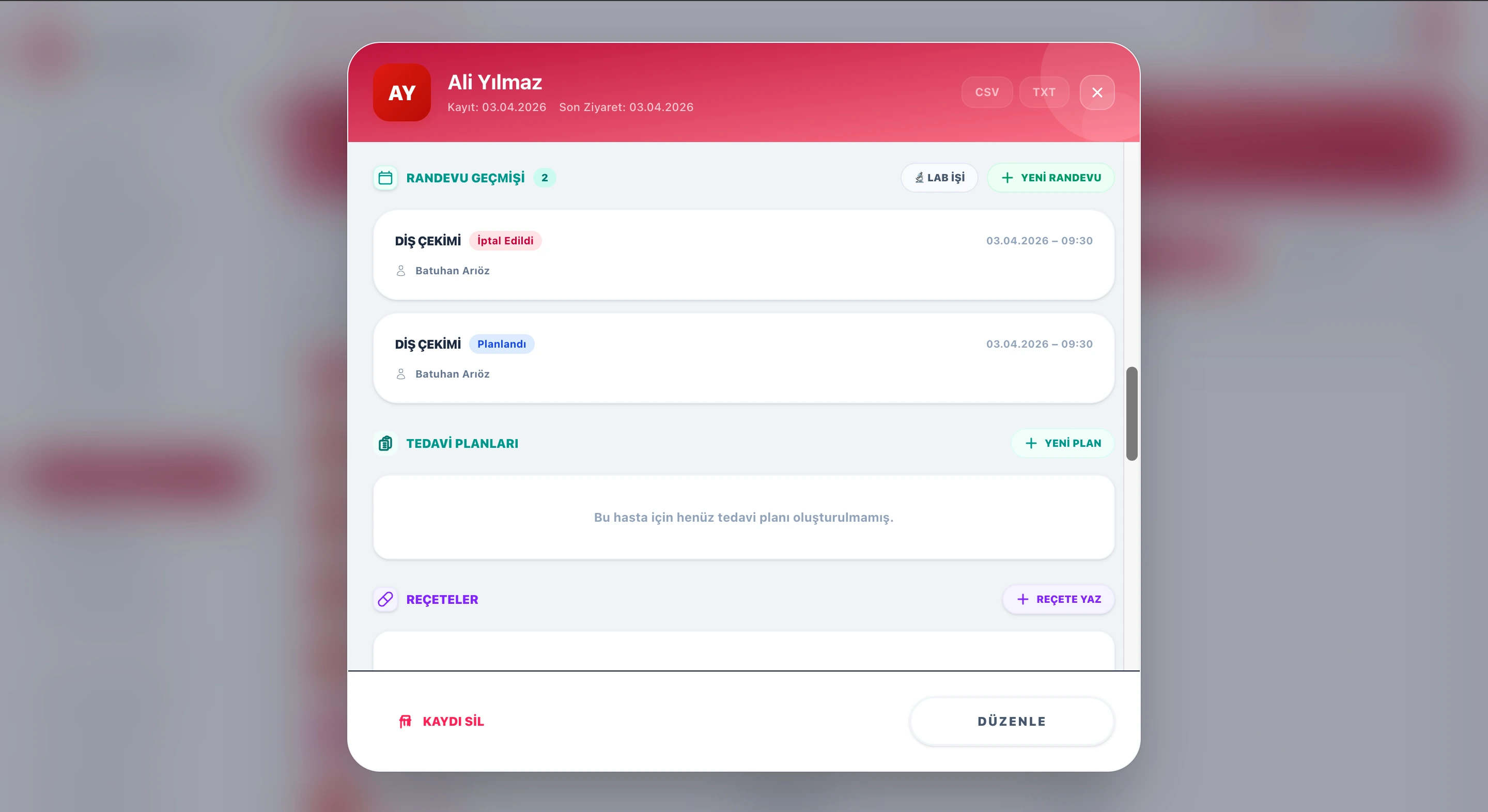 Diş Kliniği Hasta Yönetimi | NextGency OS